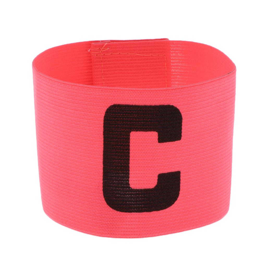 Captain Armband Football Soccer Sports Adjustable Arm Bands Fluorescent