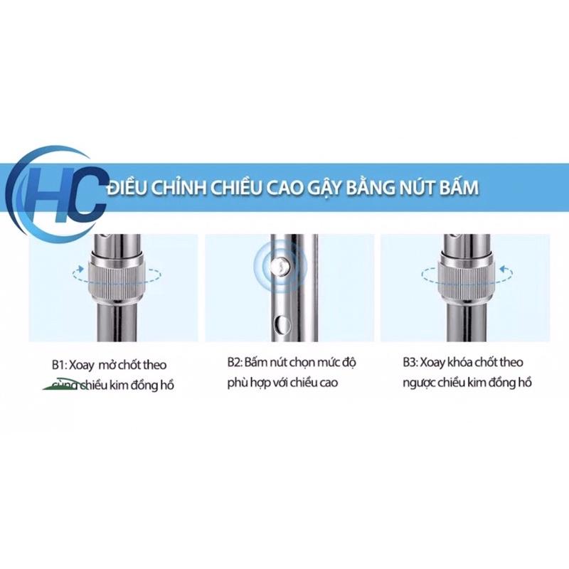 Gậy 4 Chân Cao Lucass B-932
