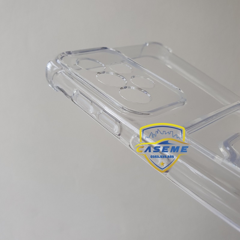 Ốp chống sốc dành cho Samsung Galaxy A73 5G silicon trong suốt cao cấp kèm ngăn ví đựng thẻ