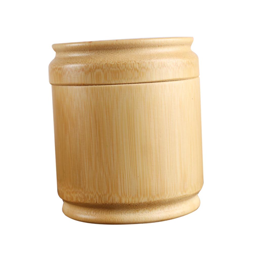 Handmade Tea Box Bamboo Storage Box Tea Canister Lid Kitchen Storage Jars S