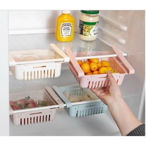 Khay Rổ Nhựa Kéo Dài Đựng Thực Phẩm Tủ Lạnh