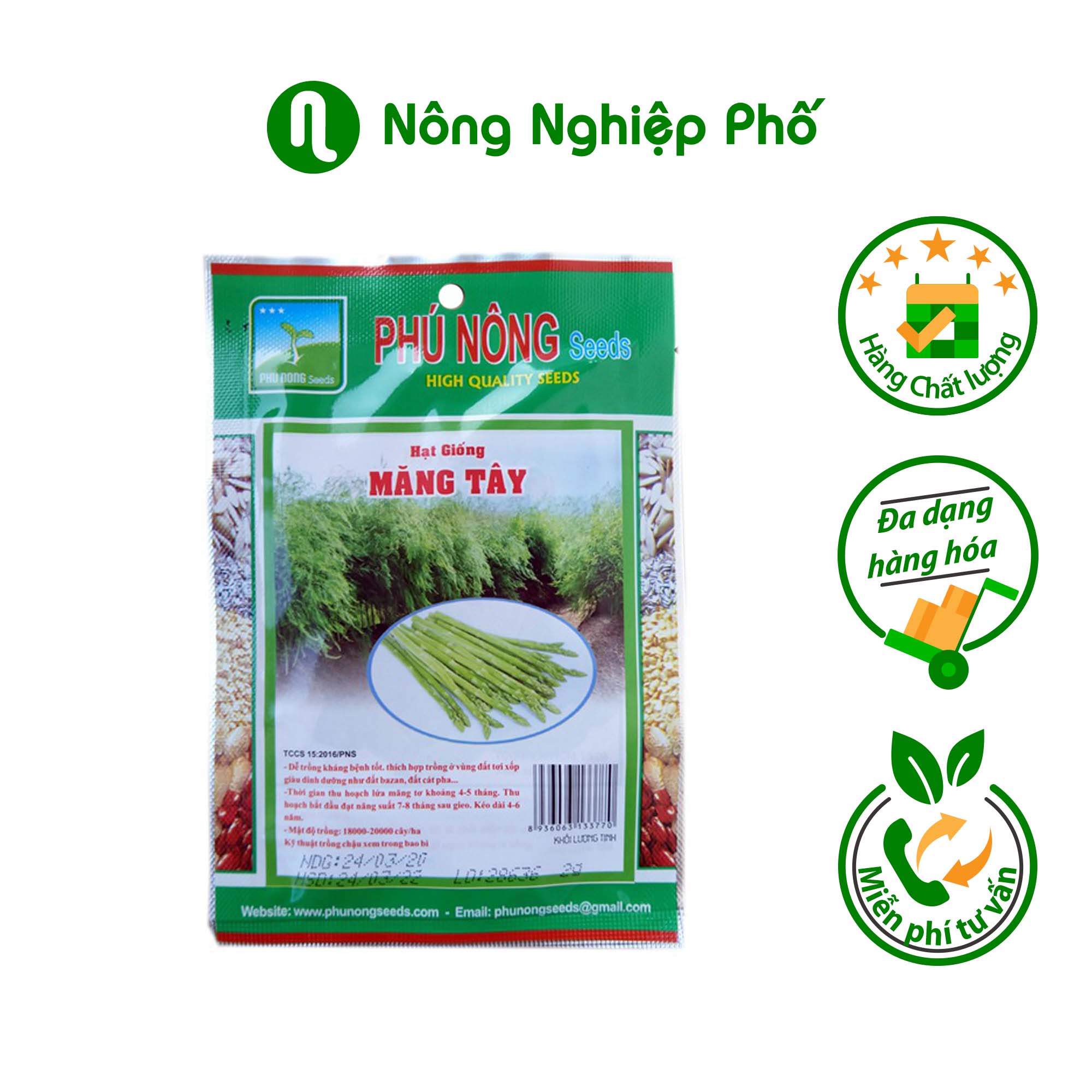 Hạt giống Măng Tây - PN- Gói 2 gram