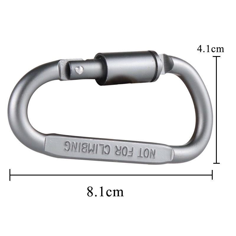 Móc Đa Năng Móc Khóa Nhôm Đi Phượt Carabiner Chữ D