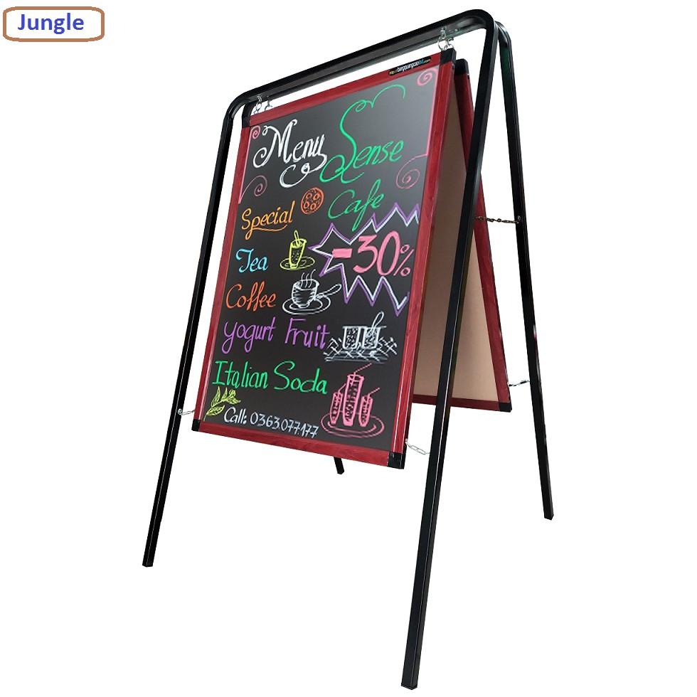 Bảng Menu gỗ 2 mặt treo 70x120cm