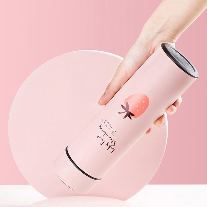 Thông Minh Nhiệt Bình Inox Giữ Nhiệt Nước Cho Trẻ Em Hút Chân Không Bình Giữ Lạnh Cách Nhiệt Cúp Trà Trái Cây Cốc