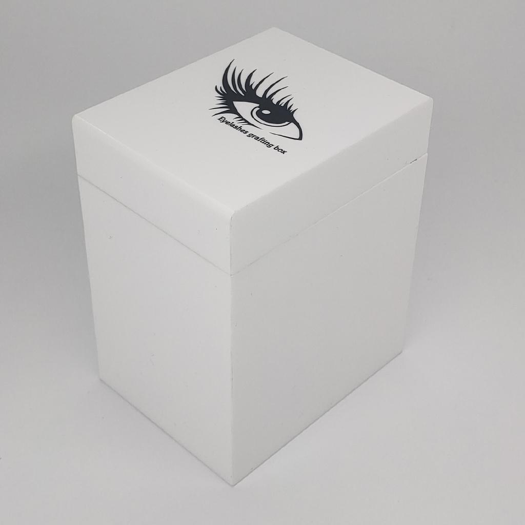False Eyelashes Display Case Dustproof Durable Eyelash Extension Box White