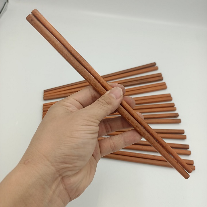 Gói 10 Đôi Đũa Gỗ Tự Nhiên Màu Cánh Gián Chống Mốc Dễ Gắp