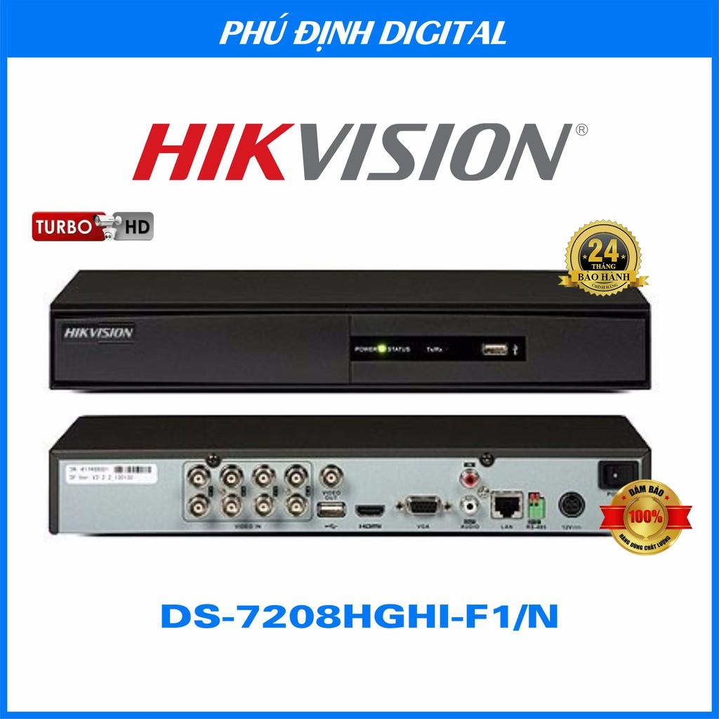 Đầu ghi camera 8 kênh HDTVI Hikvision mã DS-7208HGHI-F1/N - Hàng Chính Hãng