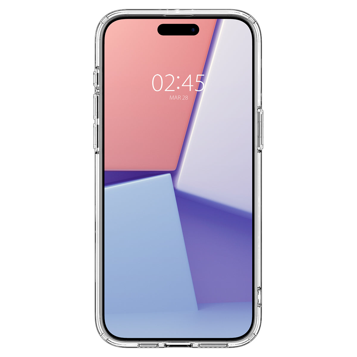 Ốp Lưng dành cho iPhone 15 Pro Max Spigen Crystal Hybrid MagFit Clear Case - Hàng Chính Hãng