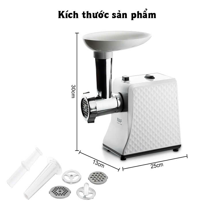 Máy xay thịt gia đình, máy đùn thịt công nghiệp, nhồi thịt RAF hàng nga siêu bền