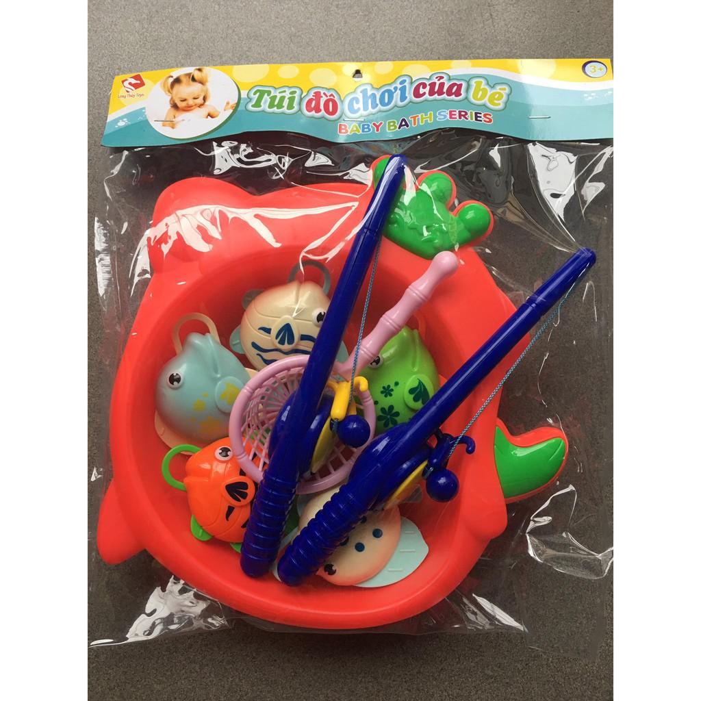 Bộ đồ chơi câu cá nước ( Túi thau cá nước LT683-1T)