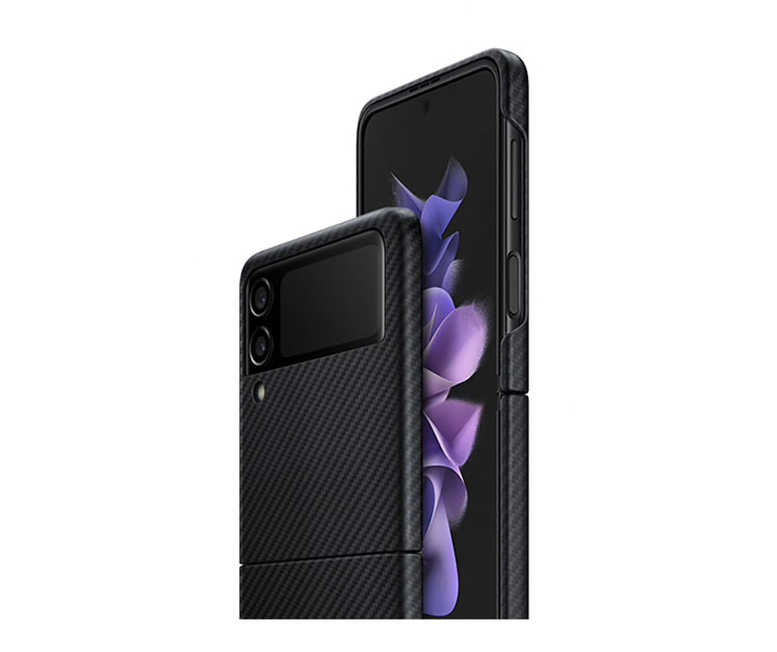 Ốp lưng dành cho Samsung Galaxy Z Flip 3 hiệu X Level vân carbon đẹp mỏng không bám vân tay chống va đập - Hàng nhập khẩu