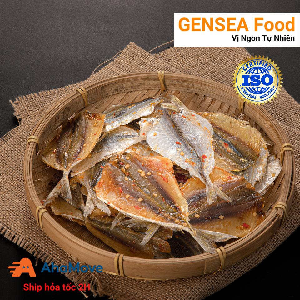 Cá Chỉ Vàng Khô Phú Quý Tẩm Gia Vị Loại 1 Size Đại Cực Ngon GENSEA Food G2415 Chuẩn ATVSTP Quốc Tế ISO 22000:2018