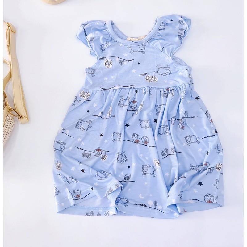 váy cánh tiên chất cotton nhiều họa tiết phong các Hàn Quốc
