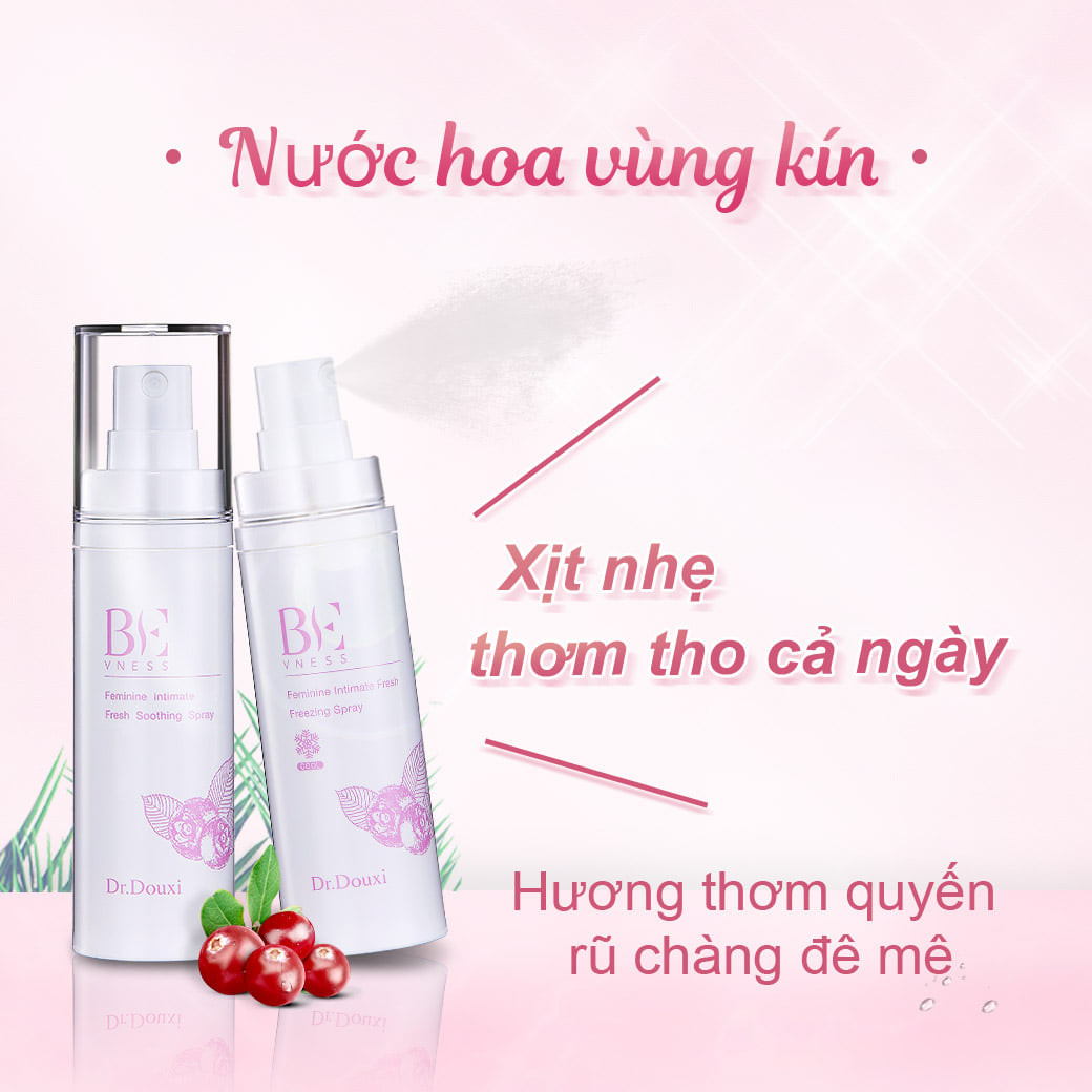 Set 2 Xịt Kháng Khuẩn, Khử Mùi Vùng Kín Dr.Douxi 30ml