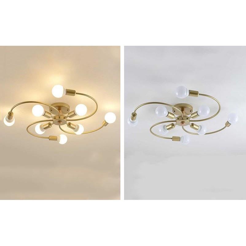Đèn trần INSET kiểu dáng sang trọng, đẳng cấp loại 8 bóng hiện đại - kèm bóng LED chuyên dụng - .