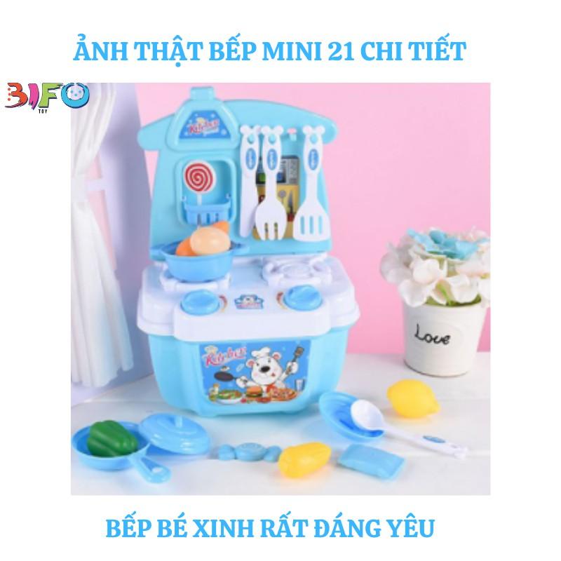 Bộ đồ chơi nấu ăn bếp mini 21 phụ kiện cho bé vui chơi thỏa thích