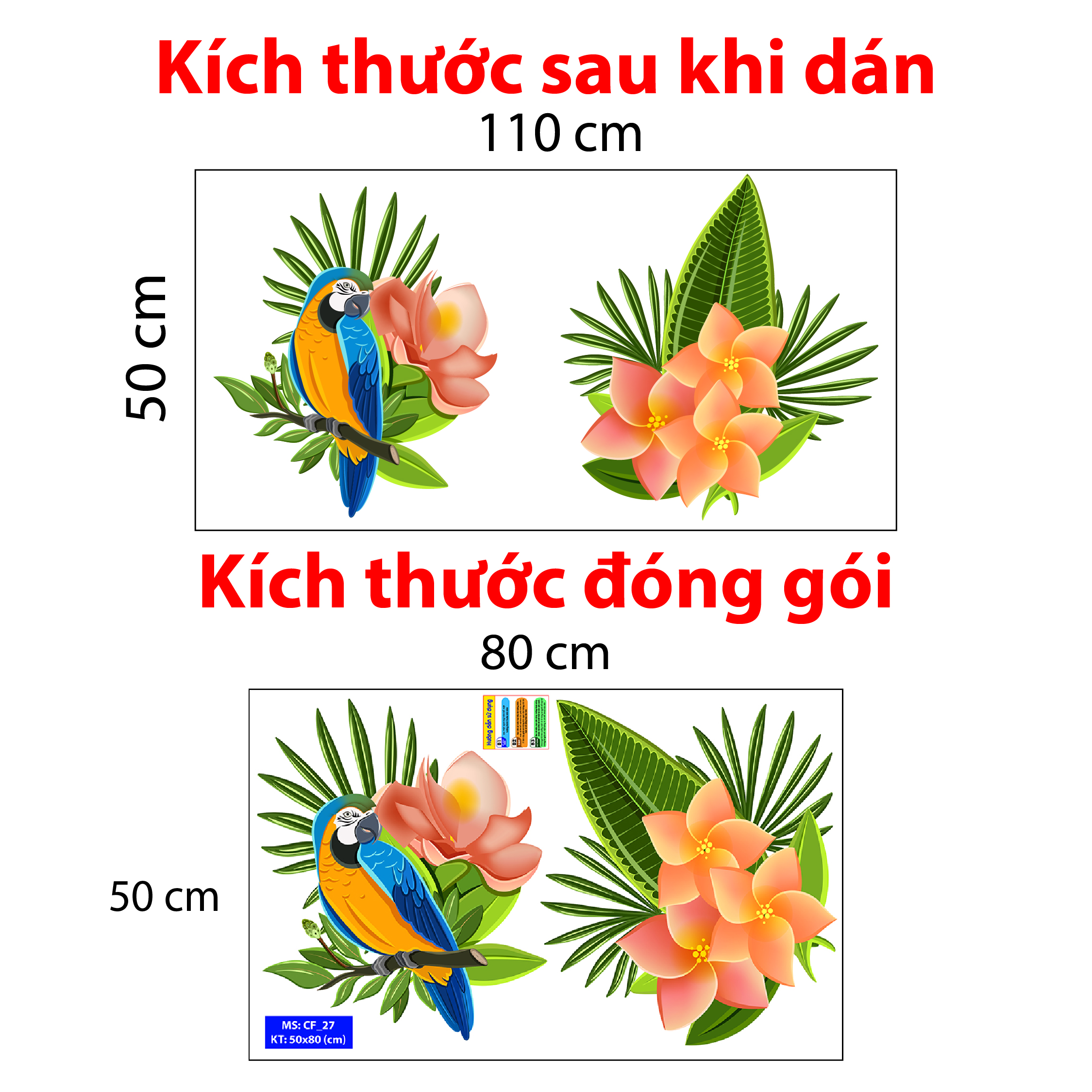 Decal trang trí quán số 27