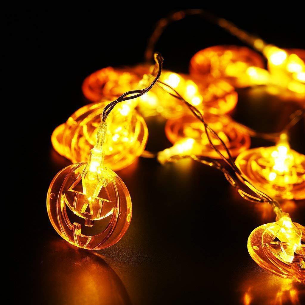 Battery Warm White String Light Pumpkin Fairy Light Decor