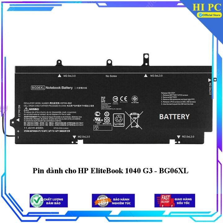 Pin dành cho HP EliteBook 1040 G3 - BG06XL - Hàng Nhập Khẩu