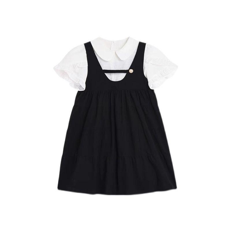 DONGSHOP Sen sữa ngọt ngào phong cách thiếu nữ nghệ thuật sinh tiên sữa fufu người đàn ông nhỏ màu cam trà nghỉ cao cấp váy