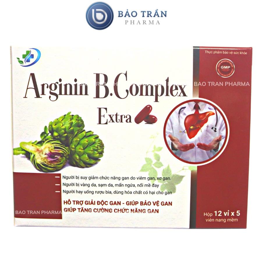 Viên uống bổ gan Arginin B complex hỗ trợ giải độc gan, làm mát gan, giảm m ụ n nóng trong