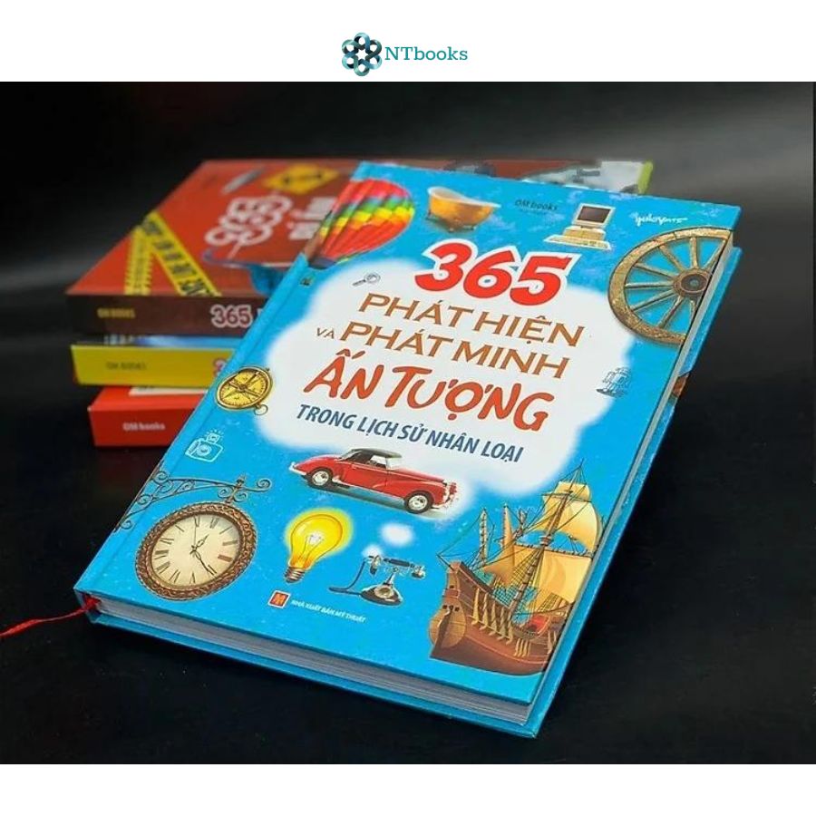 Combo 2 cuốn 365 Phát Hiện Và Phát Minh Ấn Tượng Trong Lịch Sử Nhân Loại + 365 Thí Nghiệm Khoa Học Dành Cho Trẻ Em