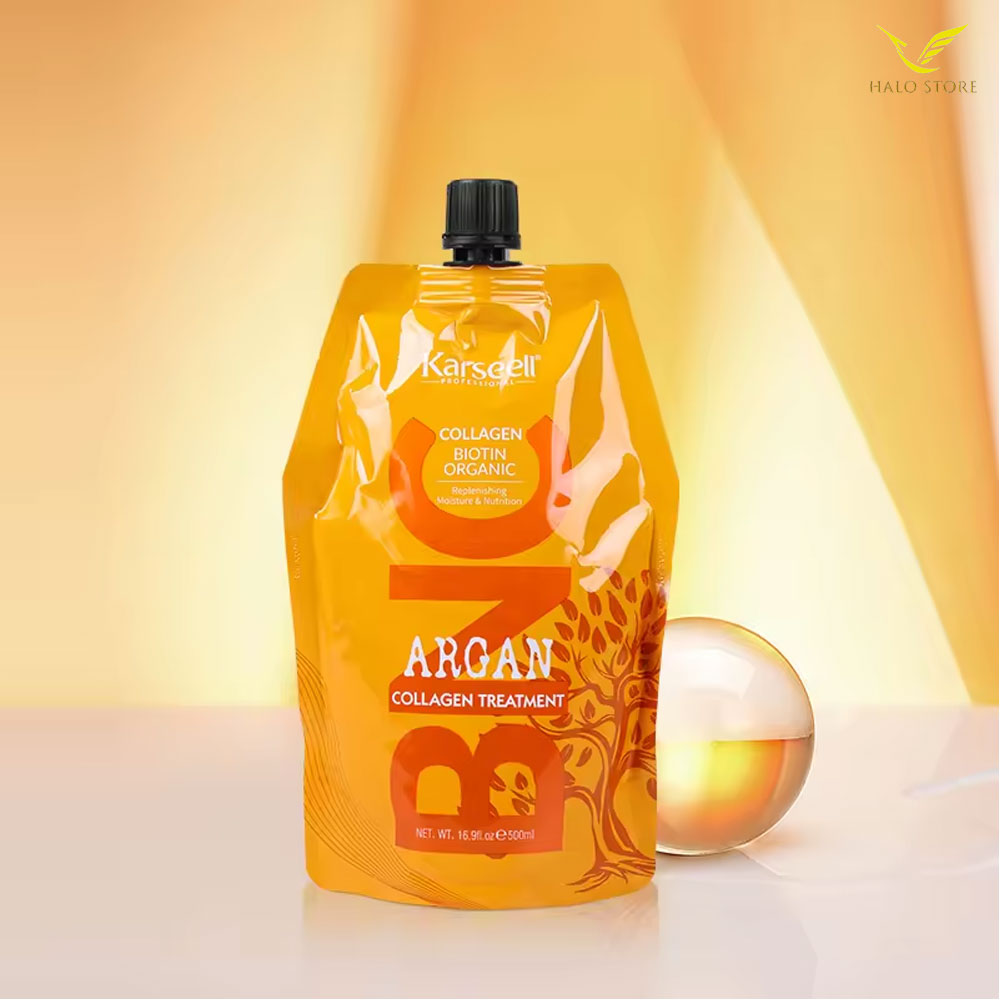 Kem hấp ủ tóc siêu mượt Karseell BNC Argan hair mask 500ml, Dầu hấp ủ tóc hương nước hoa