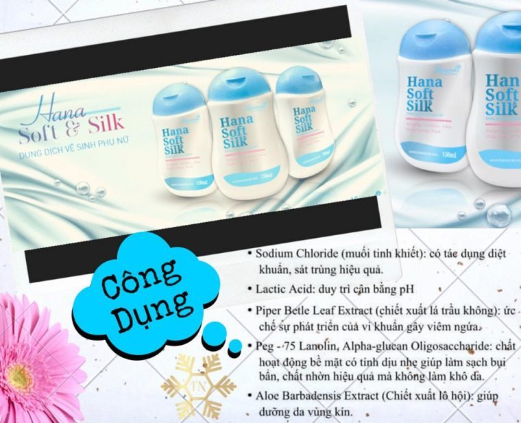 Dung dịch vệ sinh cho nữ và nam Hanayuki Hana Soft & Silk 