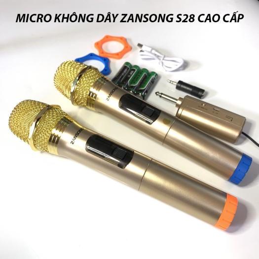 Micro không dây Temeisheng 901B ( 2 micro UHF ) cao cấp chuyên dùng cho loa kéo, amply, mic hút ít hú hát cực nhẹ