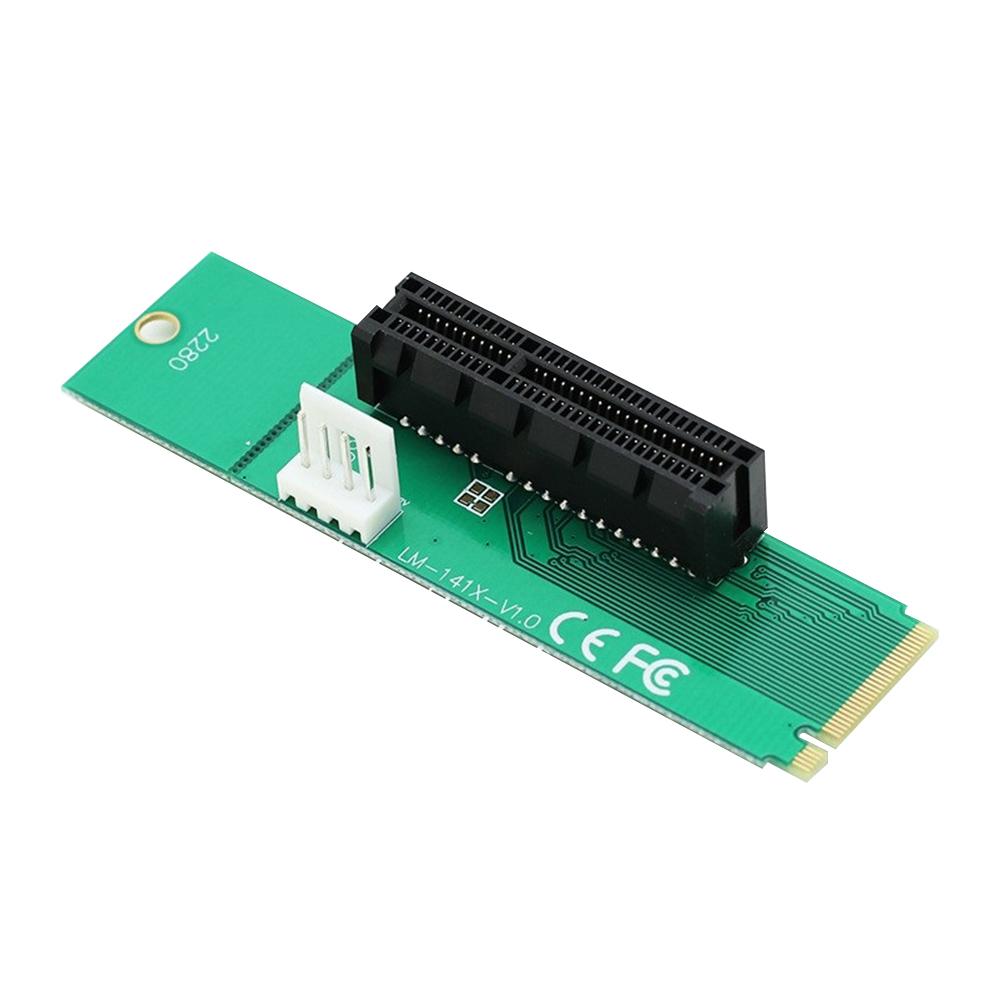 NGFF M.2 M Key to PCI-E 4X Riser Card M.2 2260 2280 SSD Port to PCIE Mining Converter M.2 to PCIE Adapter