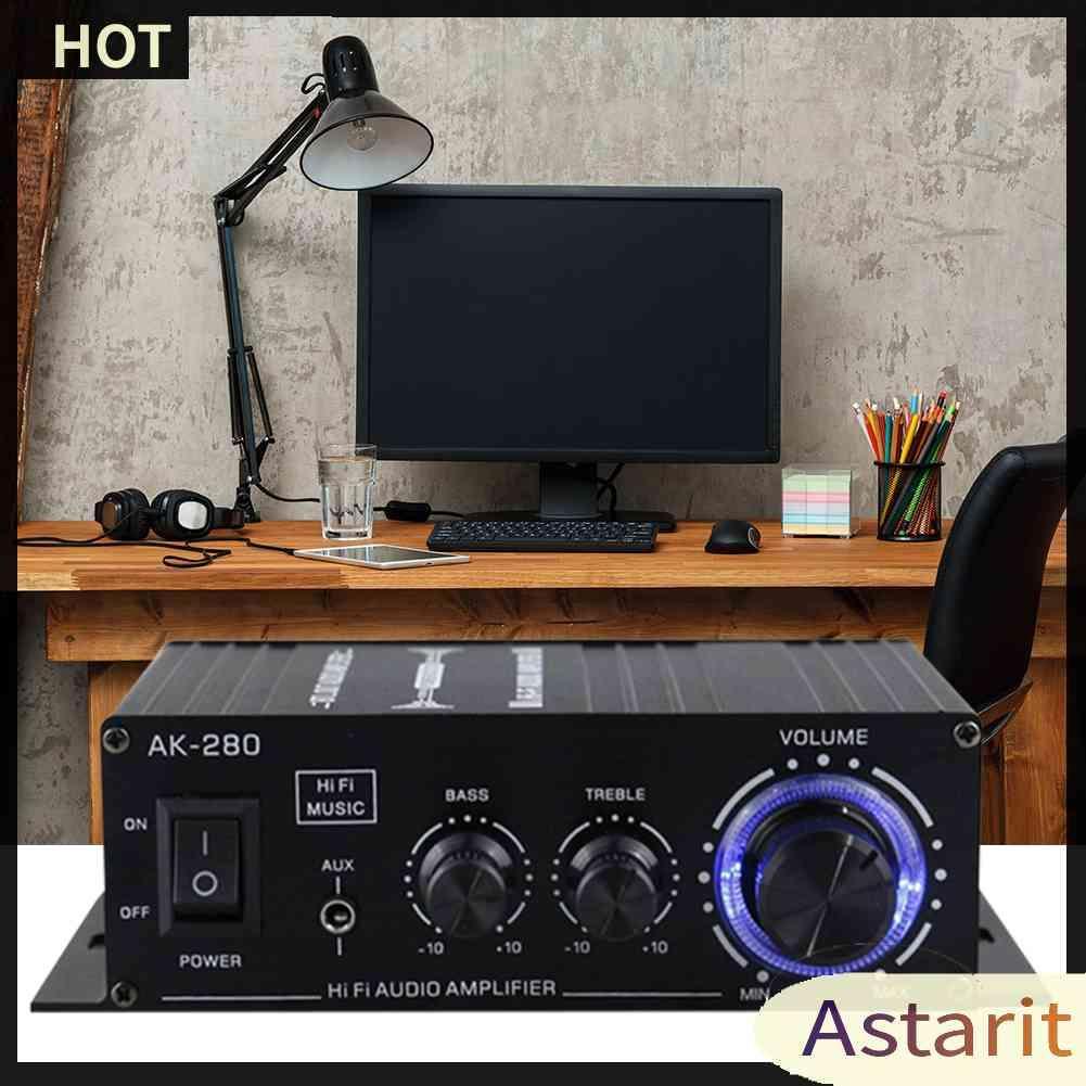 Bộ Khuếch Đại Âm Thanh Kỹ Thuật Số AK-280 40W + 40W 12V 2 Kênh Chuyên Dụng