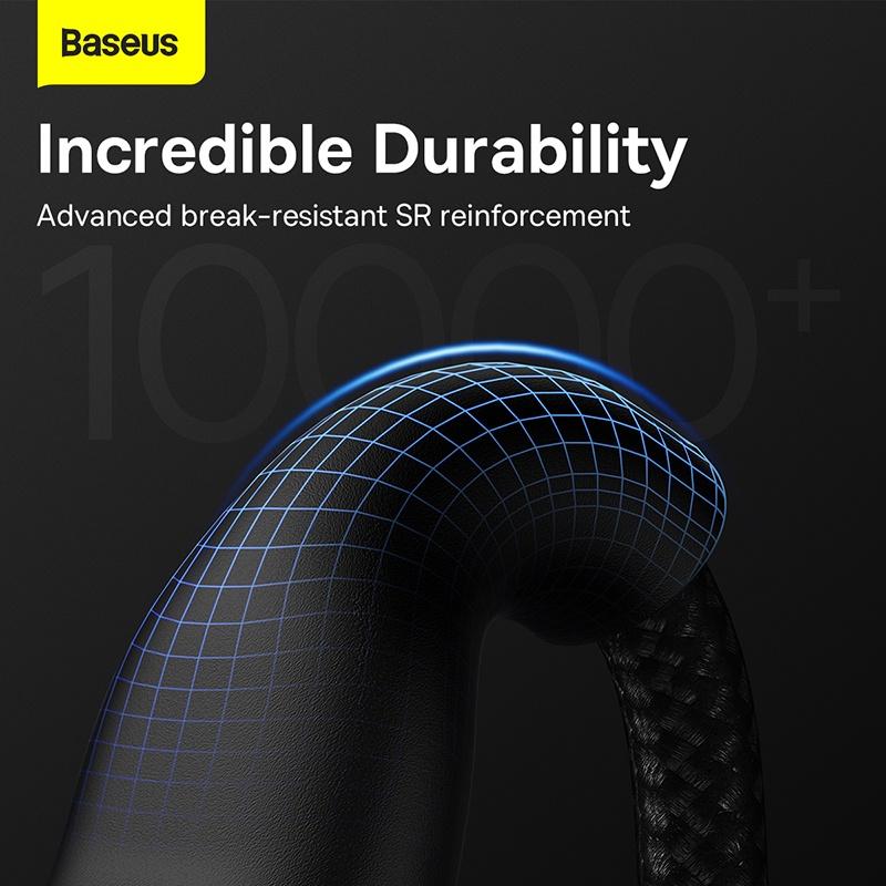 Cáp sạc nhanh 3 đầu Baseus Flash Series Ⅱ One-for-three Fast Charging Data Cable USB to M+L+C 66W