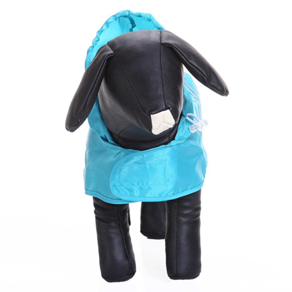 Dog Pet Waterproof Reflective Raincoat Hoodie Apparel Clothes