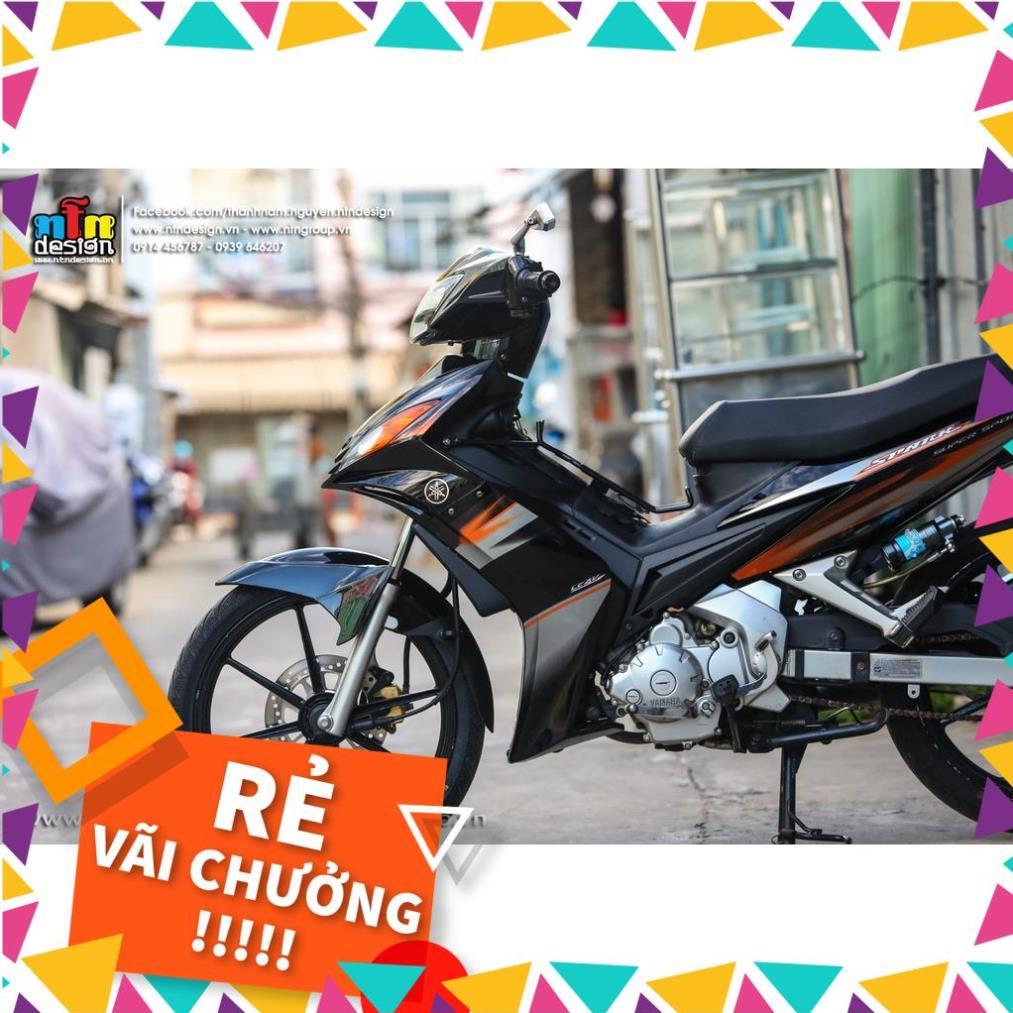 Tem Rời Exciter 2009 Mẫu Cam Bạc Đen Chữ Spark