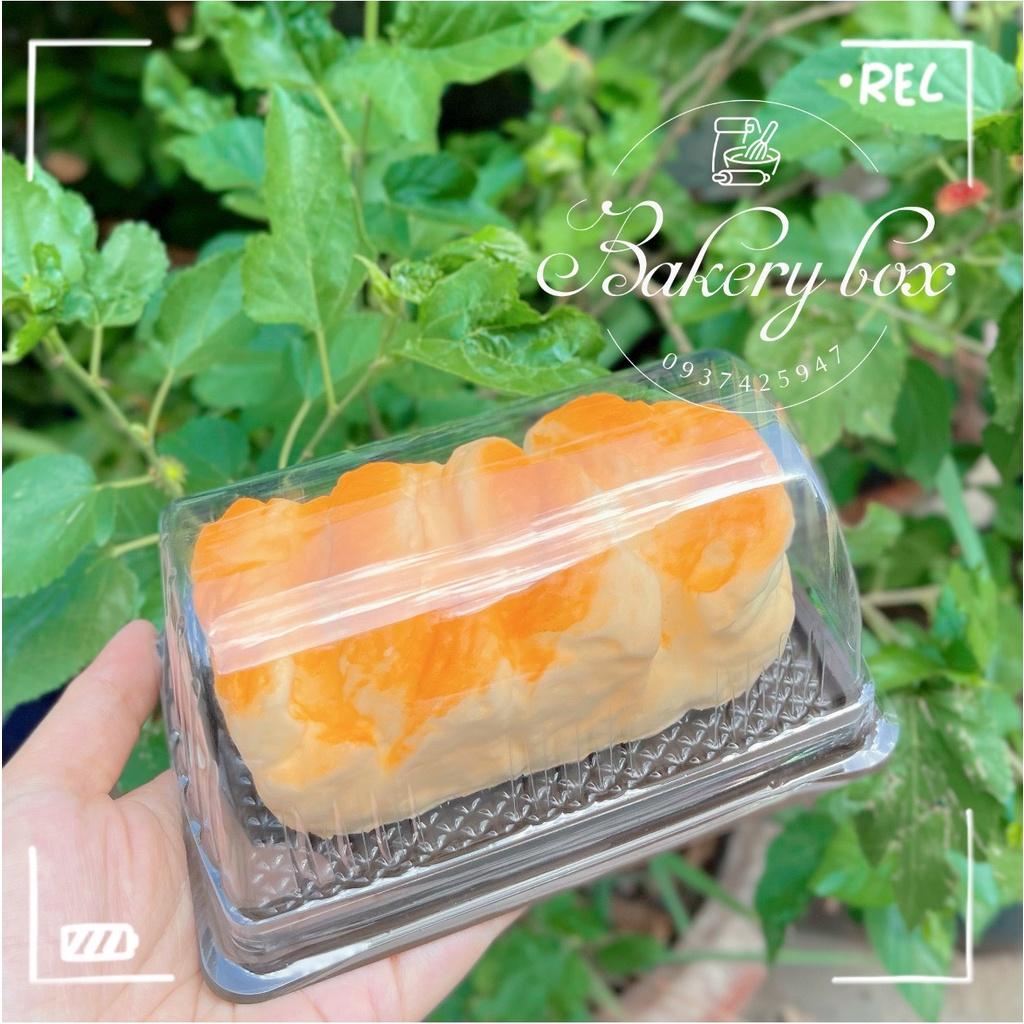 100 Hộp B029 Đựng Bánh Red Velvet - Bông Lan Cuộn Lát Nhỏ - Tiramisu