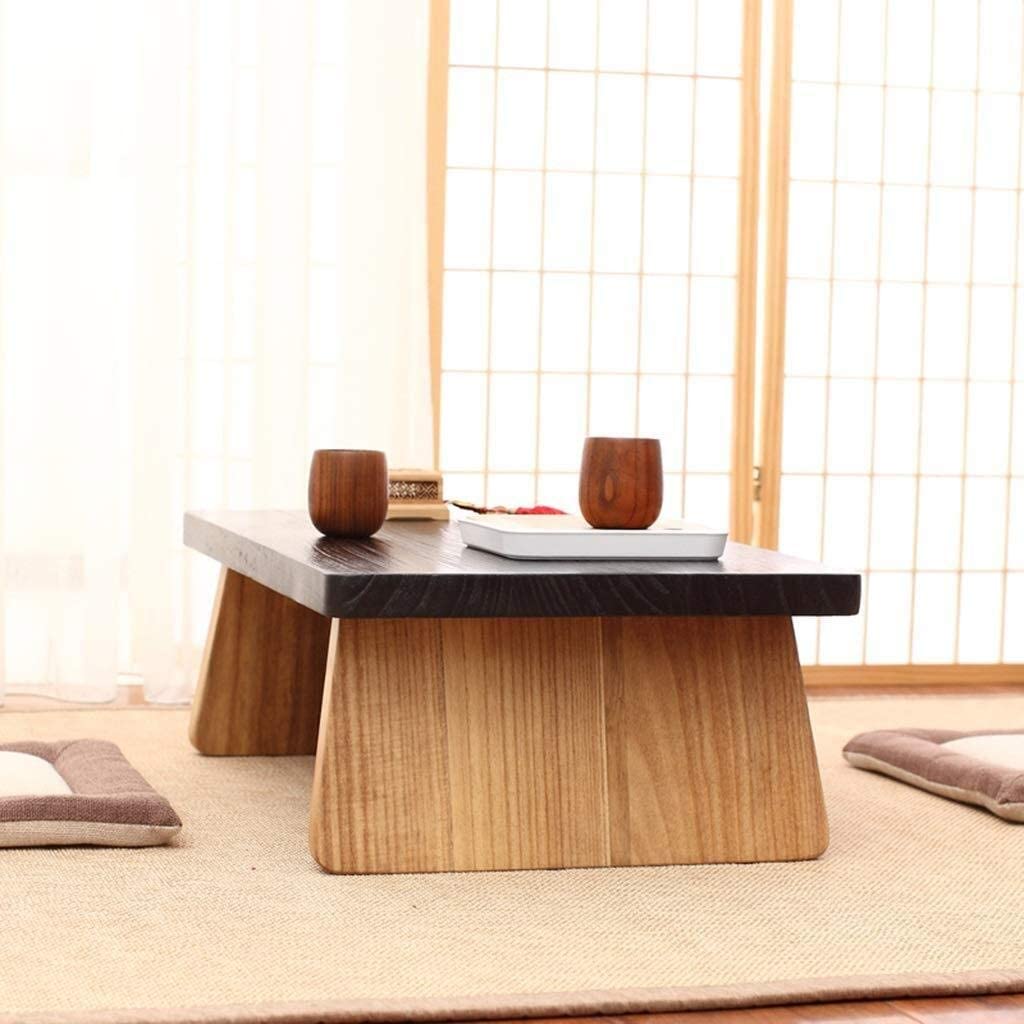 Bàn ăn ngồi bệt kiểu Nhật, phong cách hiện đại, bằng gỗ tự nhiên.