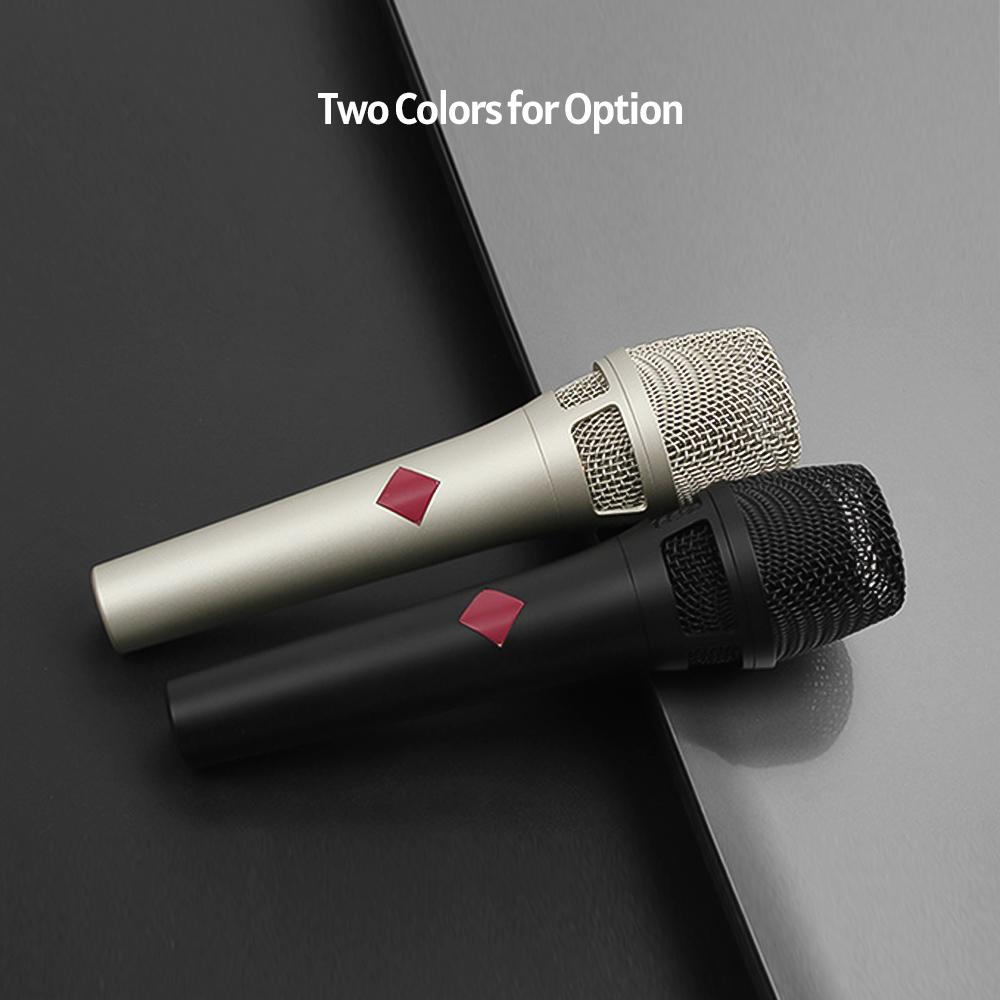 Micrô ngưng tụ cầm tay đa chức năng cho phòng thu ghi âm Podcasting truyền trực tiếp điện thoại thông minh máy tính Karaoke