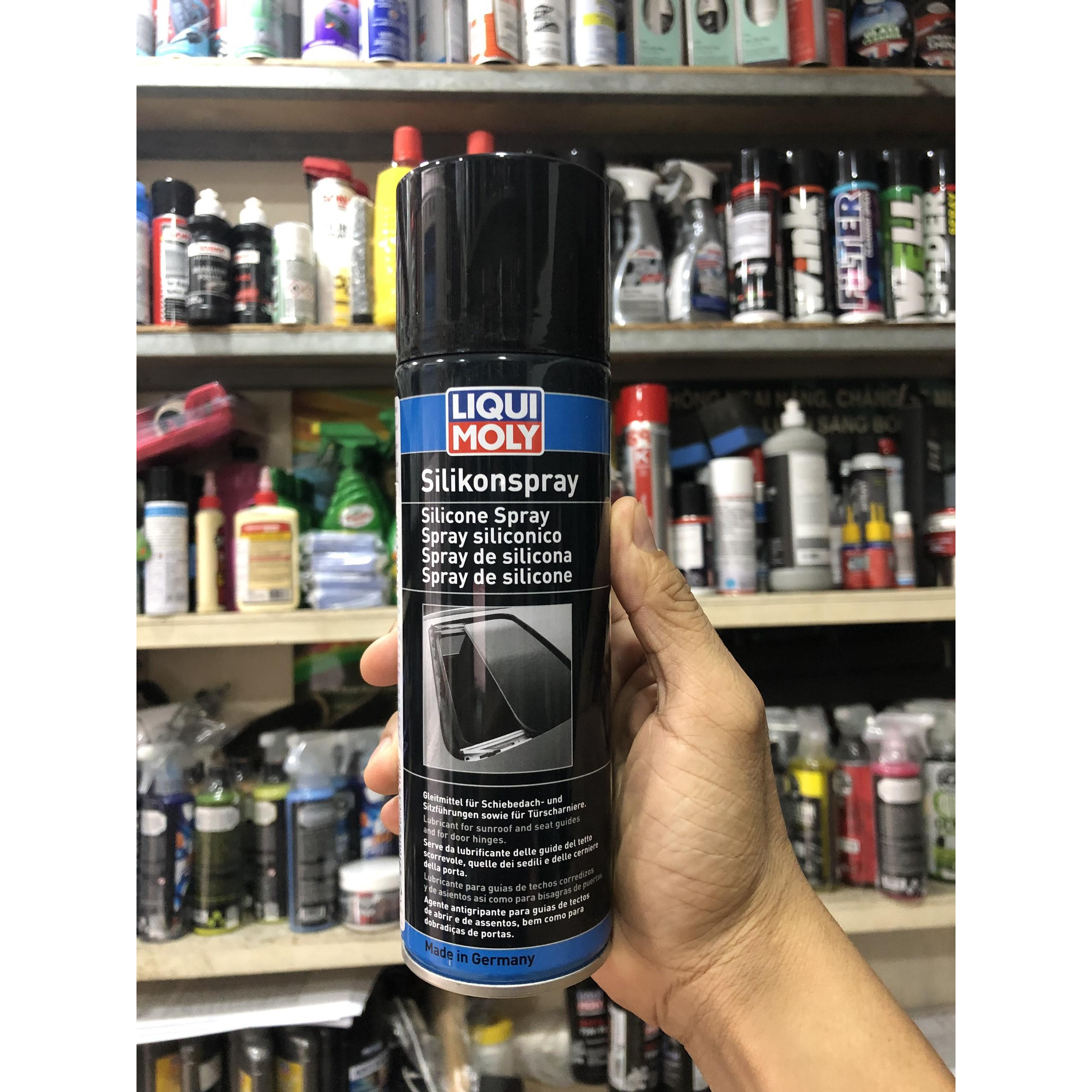 CHAI XỊT SILICON BÔI TRƠN BẢO DƯỠNG CAO SU, NHỰA CAO CẤP LIQUI MOLY SILICON-SPRAY 3310 300ML