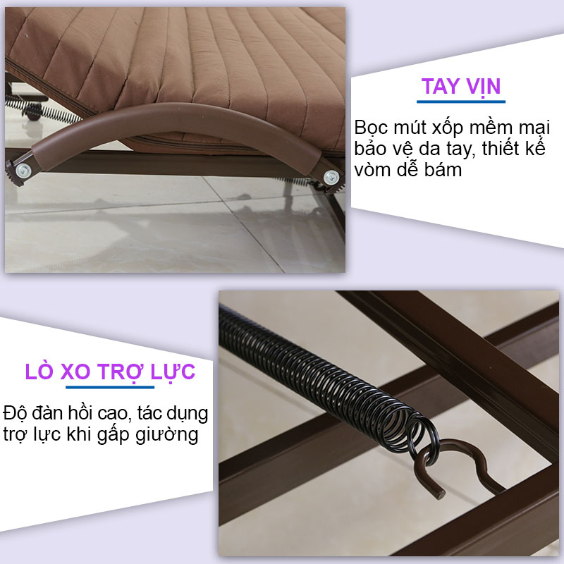 Giường gấp kiểu dáng Hàn quốc NIKITA NKT-HQ120