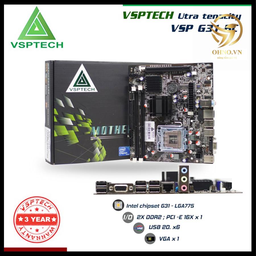 Main Máy Tính Bo Mạch Chủ VSPTECH G31 CHÍNH HÃNG Mainboard Linh Kiện Điện Tử Cho Máy Tính PC hàng chính hãng