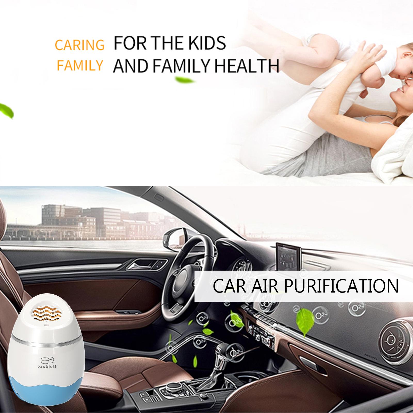 Ozobioth Portable Ozone Generator Air Purifier with 2 Timing Modes Desktop Air Cleaner Eliminate Odor Formaldehyde