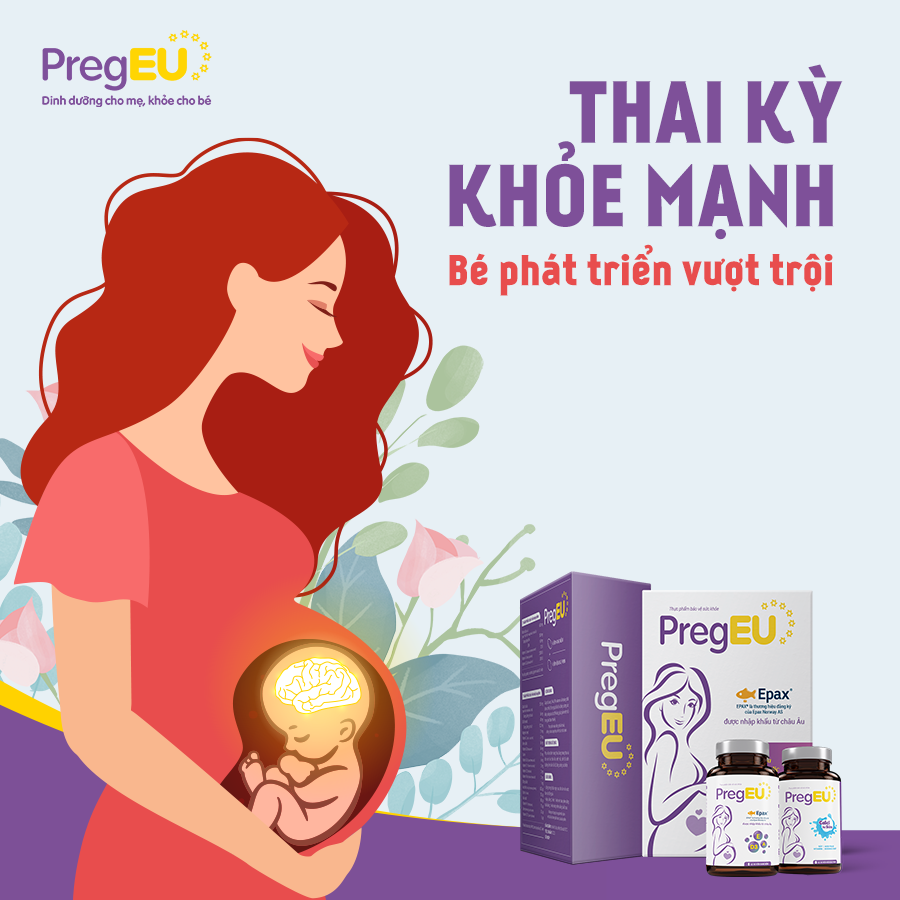 Viên bổ tổng hợp PregEU - hỗ trợ cho phụ nữ dự định hoặc đang mang thai và cho con bú