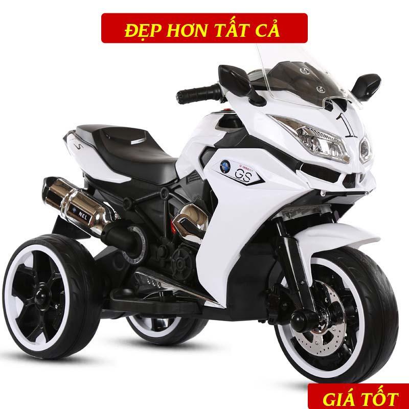 Xe Máy Điện Trẻ Em NEL-R1200GS Kiểu Dáng Thể Thao, Cực Bền, Nhựa Cao Cấp Cho Bé Từ 2 Tuổi Trở Lên