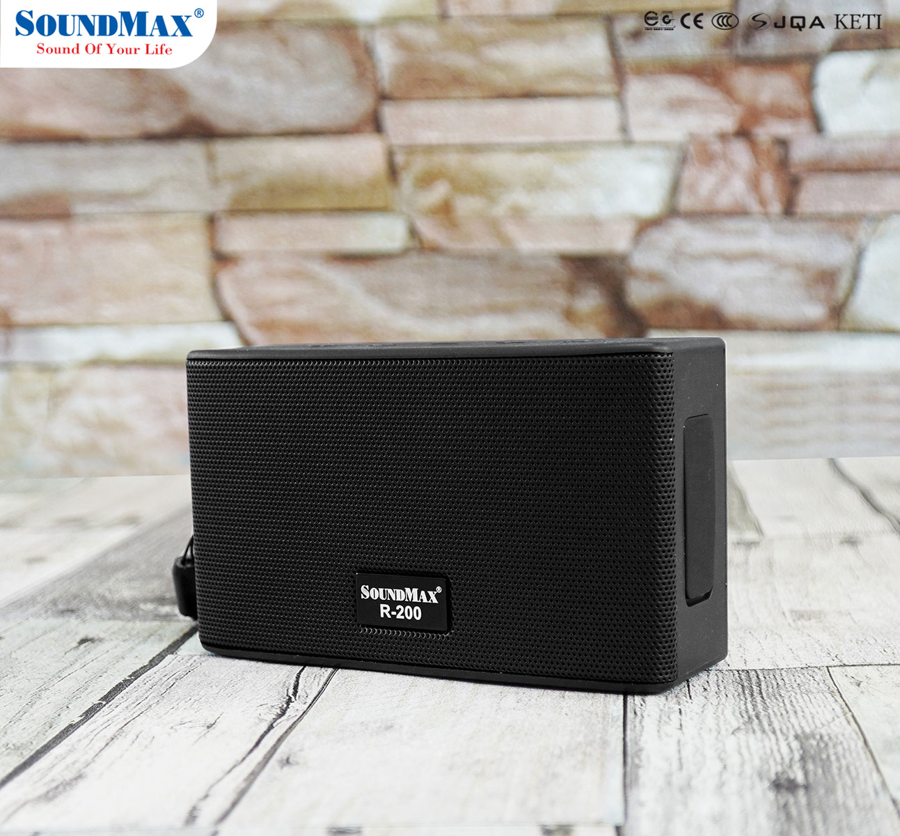 Loa di động chống nước SoundMax R-200/1.0 | Loa Bluetooth SoundMax R200 - Hàng chính hãng
