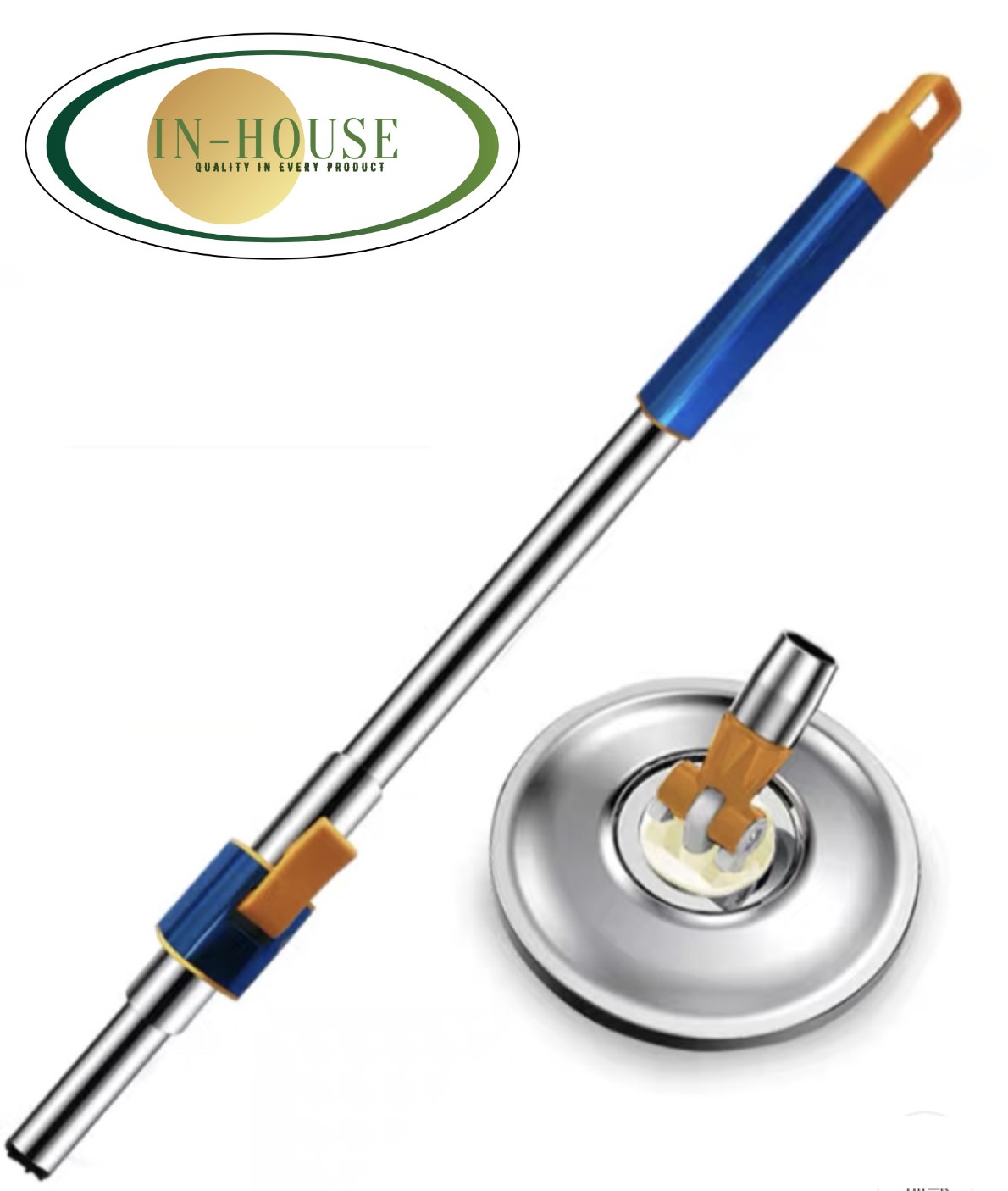 cây lau nhà  thông minh 360 độ, Inox siêu bền IH-77