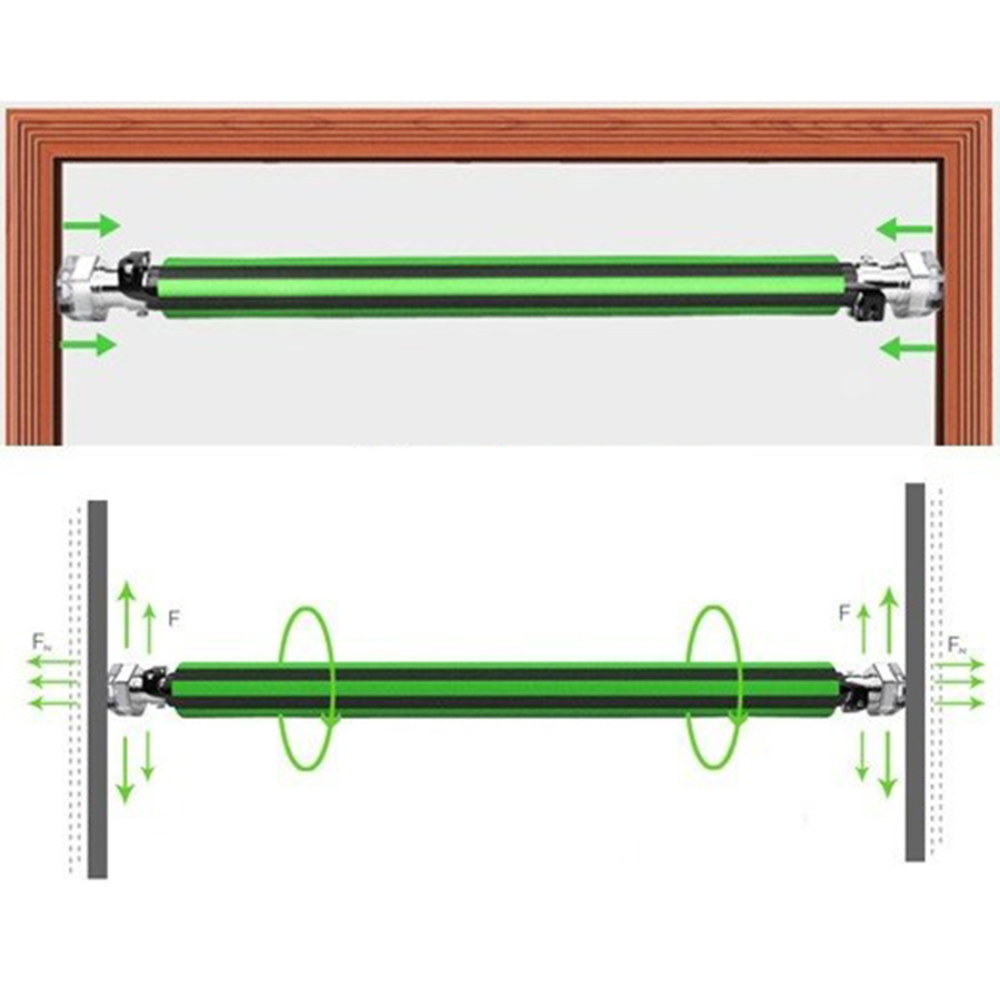 Xà Đơn Gắn Cửa MAC60-2018 có điều chỉnh kích thước (60-100cm)