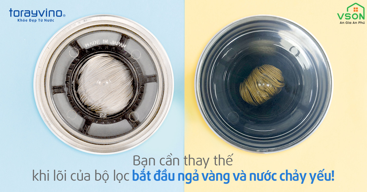 Lõi lọc nước thay thế tại vòi Nhật Bản Torayvino MKC.LF-EG - Khuyên dùng nấu ăn và rửa rau quả - 4000L - Hàng chính hãng