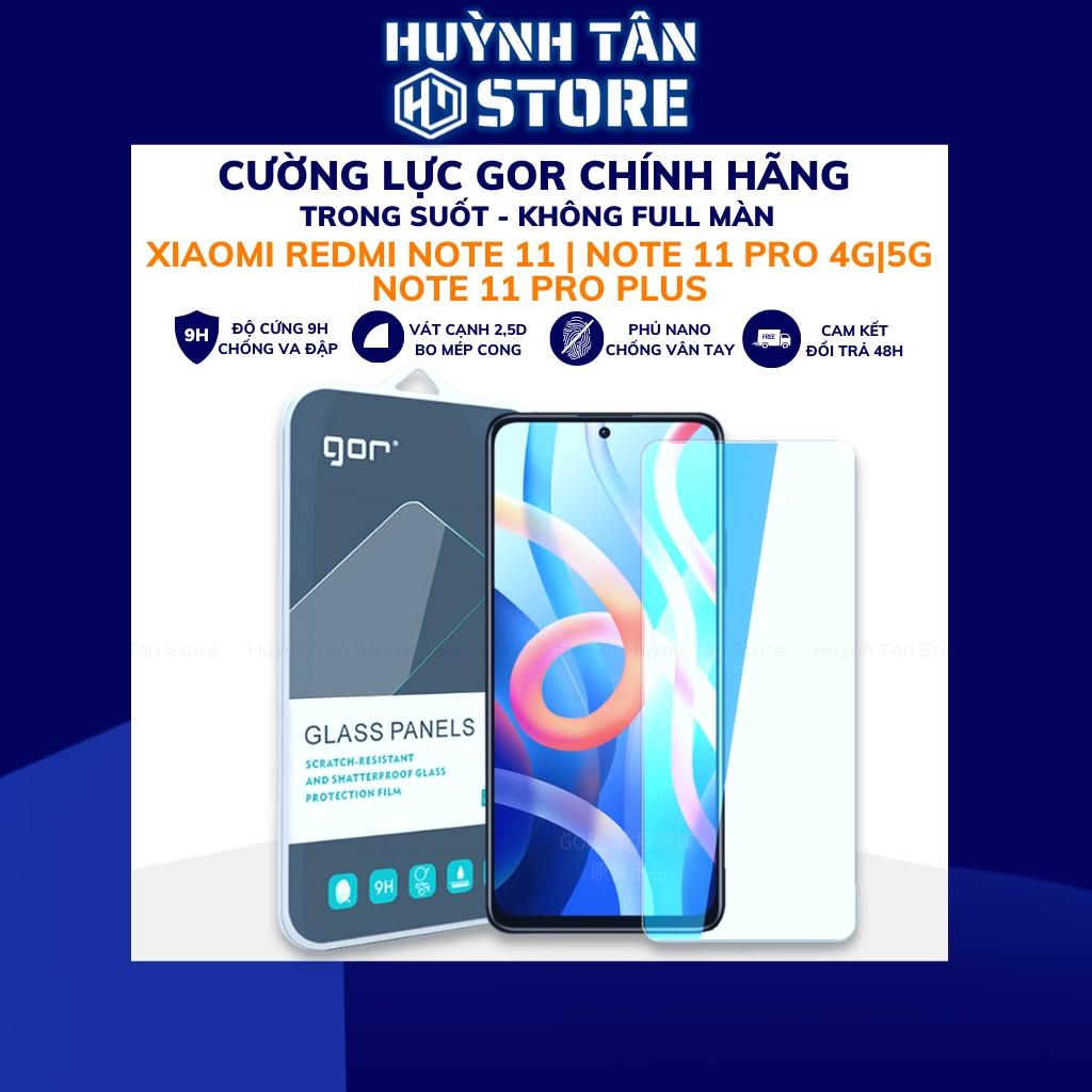 Kính cường lực Redmi Note 11,11 Pro+ Plus 5G Gor trong suốt không full,chống trầy xướt,chịu va đập - Hàng nhập khẩu