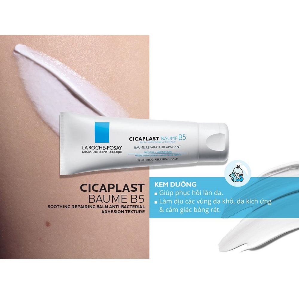 Kem Dưỡng Làm Dịu Kích Ứng Và Phục Hồi Da La Roche-Posay Cicaplast Baume B5 (40ml) + Quà Tặng